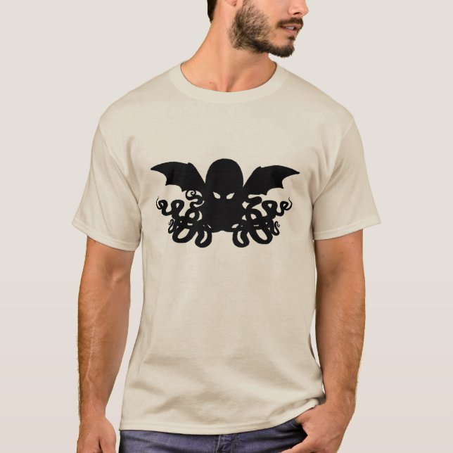Cthulhu Long Sleeve T-Shirt - Black (Front)