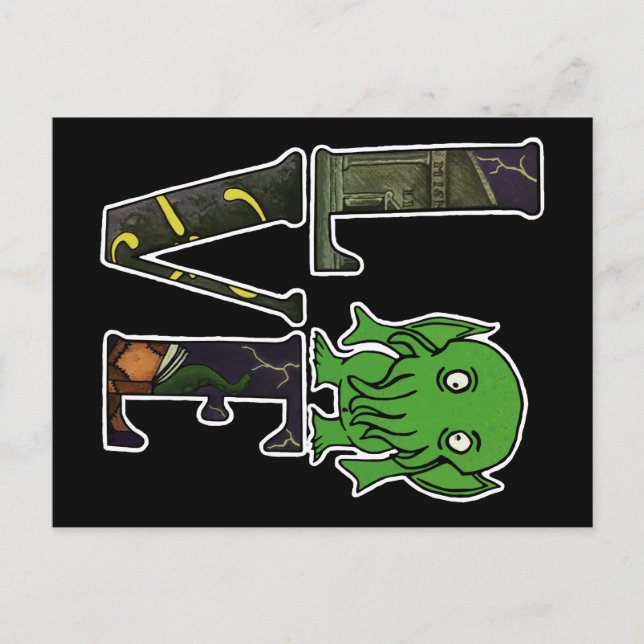 Cthulhu LOVE postcard (Front)