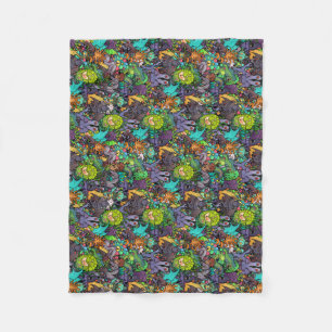 Cthulhu Lovecraft Mythos Chibi Bestiary Fleece Blanket