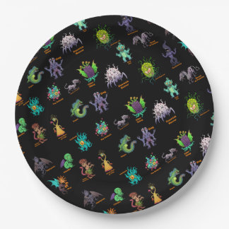 Cthulhu Lovecraft Mythos Chibi Bestiary Paper Plate