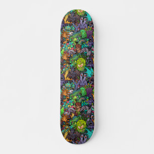 Cthulhu Lovecraft Mythos Chibi Bestiary Skateboard