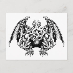 Cthulhu Monster Postcard
