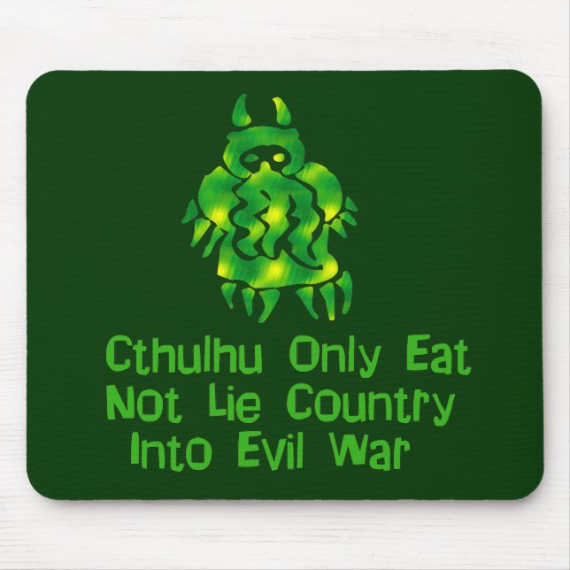 Cthulhu Only Eats Mouse Mat (Front)