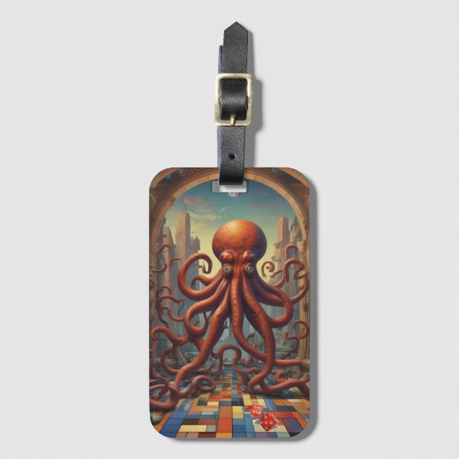Cthulhu Paradise Lost Luggage Tag (Front Vertical)