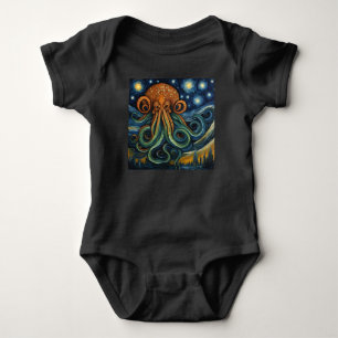 Cthulhu Post-Impressionism Baby Bodysuit