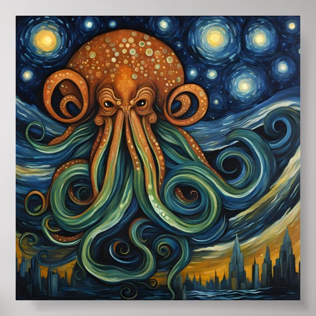 Cthulhu Post-Impressionism Poster (Front)