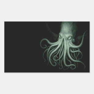 cthulhu rectangular sticker
