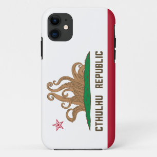 Cthulhu Republic California Flag Lovecraft iPhone 11 Case