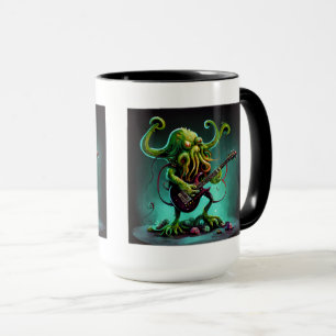 Cthulhu Rock 'n Roll Combo Mug, 15 oz  Mug