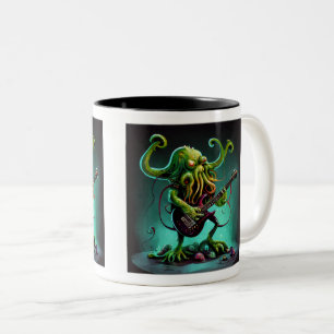 Cthulhu Rock 'n Roll Two-Tone Mug, 11 oz  Coffee Mug