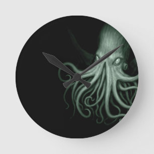 cthulhu round clock
