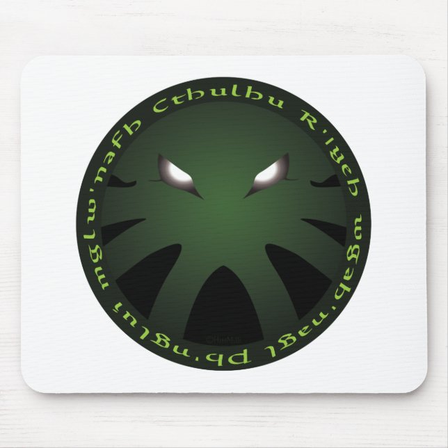 Cthulhu Roundel Mouse Mat (Front)