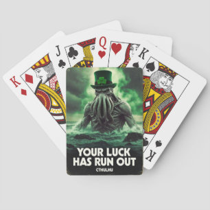 Cthulhu St Patricks Day Luck Run Out  Playing Cards