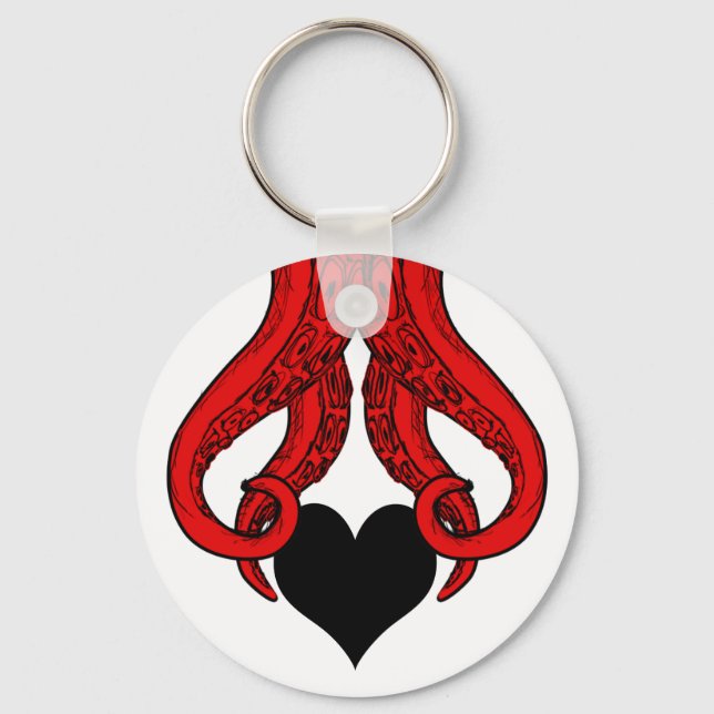 Cthulhu Stole My Dark Heart Keychain (Front)