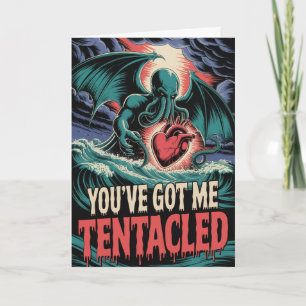 Cthulhu Tentacled Valentine Lovecraft Humor Card