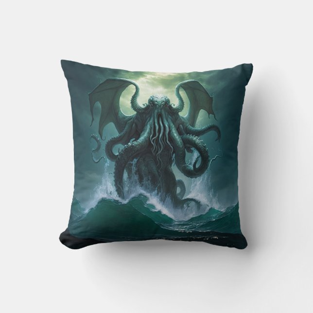 Cthulhu Throw Pillow (Front)