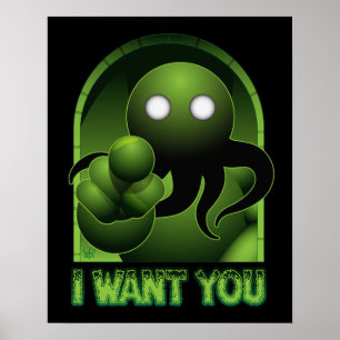 Cthulhu Wants You Poster