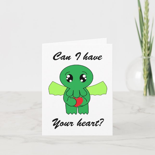 Cthulhu wants your heart card (Front)