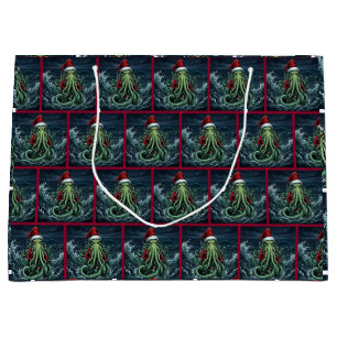 Cthulhu Yuletide Reign Horror Christmas Large Gift Bag