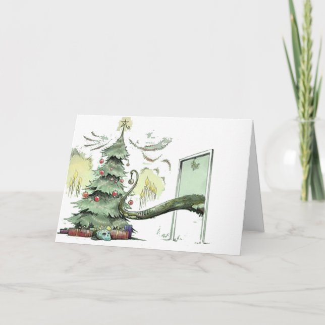 Cthulhu's Christmas Tree Holiday Card (Front)