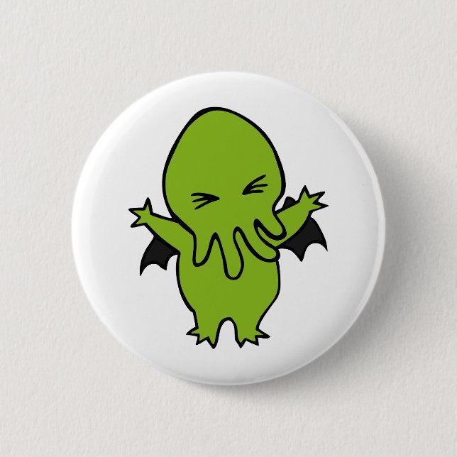 Cthulie 6 Cm Round Badge (Front)