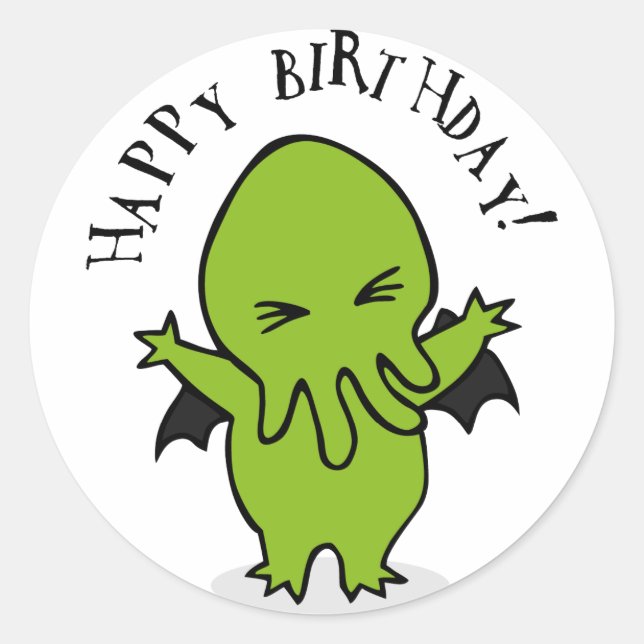 Cthulie Classic Round Sticker (Front)