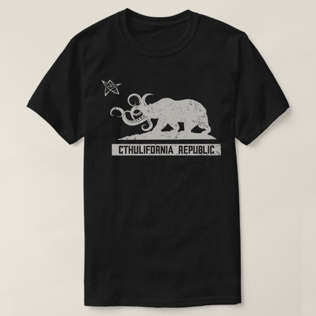 Cthulifornia Light Print T-Shirt (Design Front)