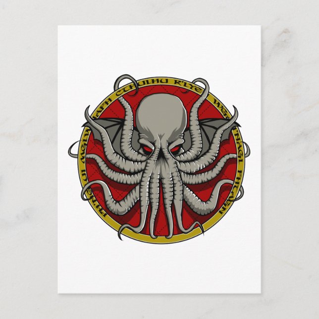 Cthulu Crest Postcard (Front)