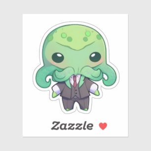 Cthulu in a Suit Sticker