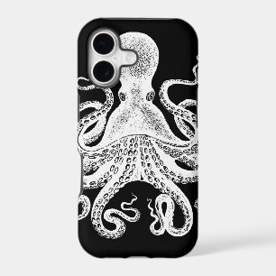 Cthulu Kraken Octopus - Victorian Image on Black