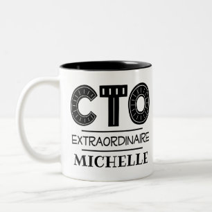 CTO Chief Technology Officer Two-Tone Coffee Mug