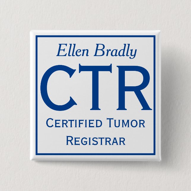 CTR pin with your name (Front)