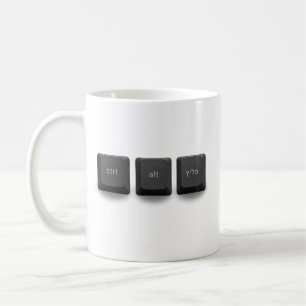 ctrl alt פליץ coffee mug
