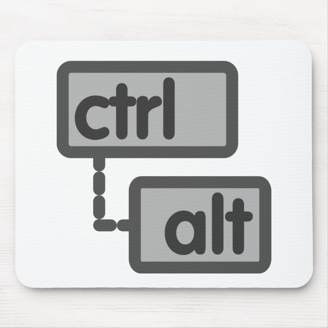 CTRL and ALT Button Mouse Mat (Front)