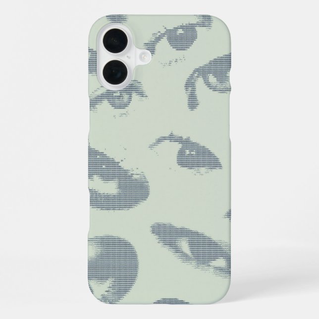 "Ctrl + I" ASCII Eyes iPhone Case (Back)
