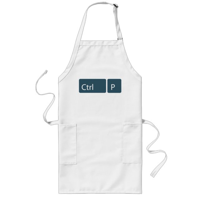 Ctrl P (Print) Printmaker Shop Apron (Front)