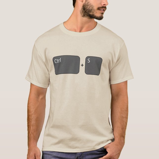 Ctrl + S computer save T-Shirt (Front)
