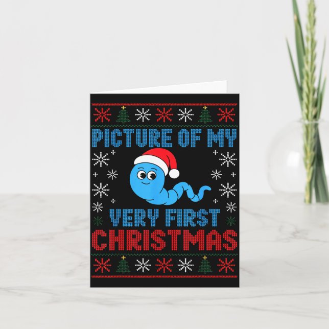 Cture Of My Very First Christmas Joke Funny Xmas H Card (Front)