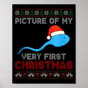 Cture Of My Very First Christmas Joke Funny Xmas Poster