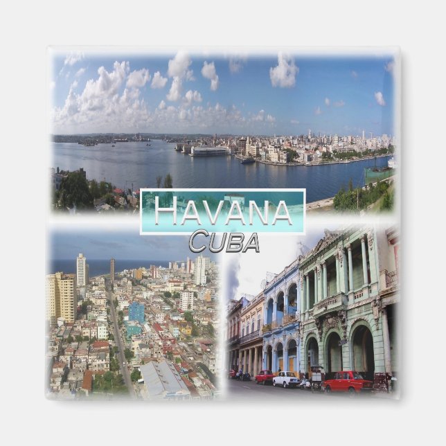 CU0014 America, Cuba, Havana, Fridge  Magnet (Front)