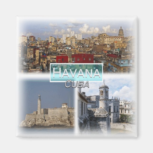 CU0015 America, Cuba, Havana, Fridge  Magnet (Front)