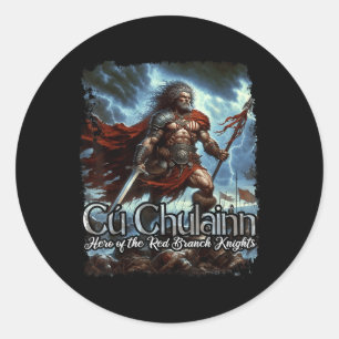 Cu Chulainn Celtic Irish Mythology War God Classic Round Sticker