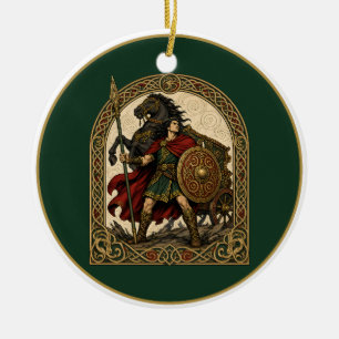 Cu Chulainn, Hound of Ulster Ceramic Tree Decoration
