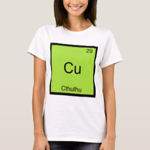 Cu - Cthulhu Funny Chemistry Element Symbol Tee