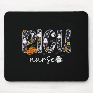 Cu Nurse Pumpkin Ghost Halloween Paediatrics Icu R Mouse Mat