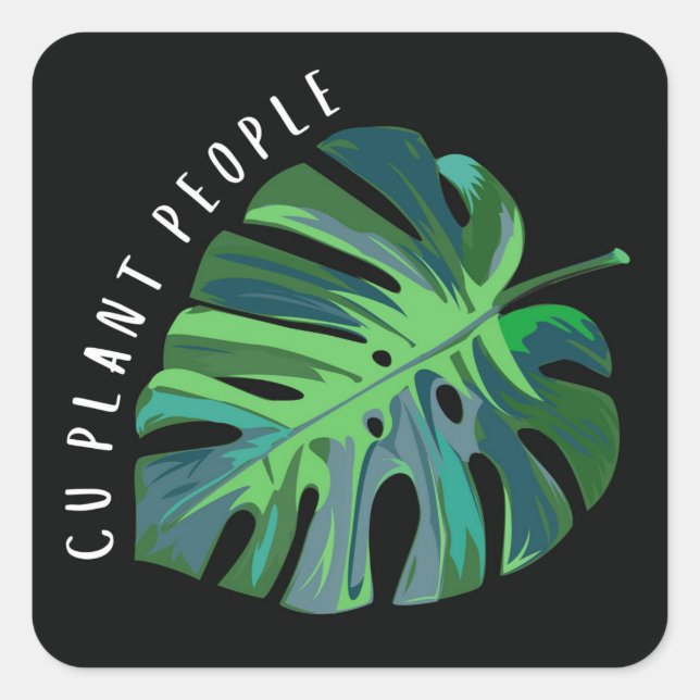 CU Plant People stickers square (Front)