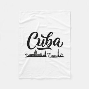 Cu Skyline Travel Vacation Outfits Fleece Blanket