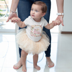 Cu-Tea Pink Teapot Baby Girl Bodysuit
