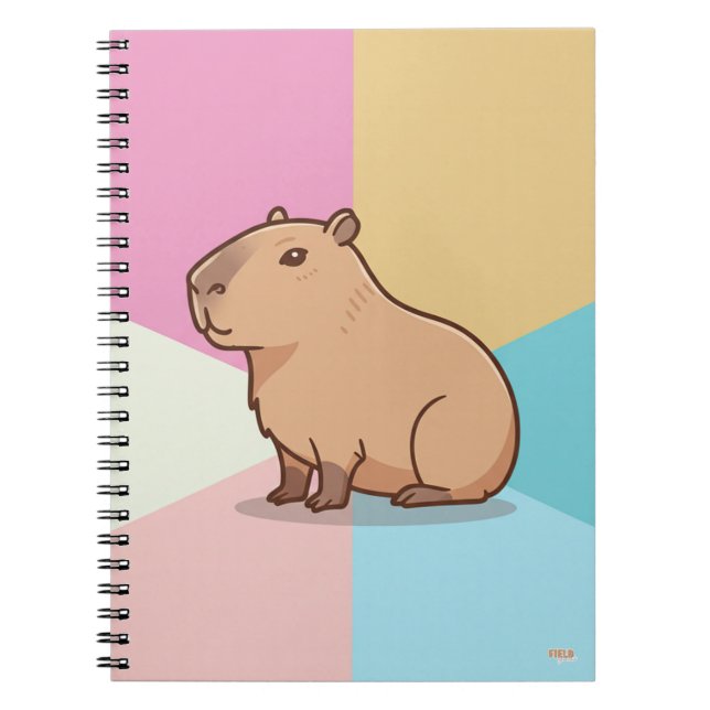 Cuaderno Capybara Soft Pastel-Colored Notebook (Front)