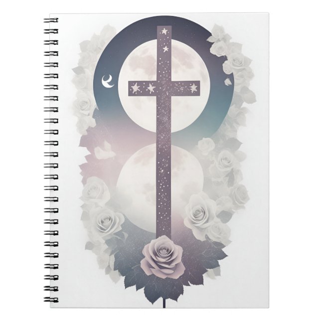 Cuaderno cross tattoo flower 30 notebook (Front)